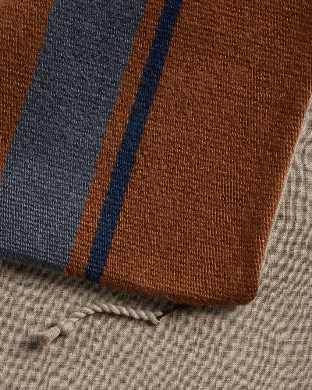 Kilim Mini Lumbar Pillow Cover (Tobacco and Dusk) - Image 3