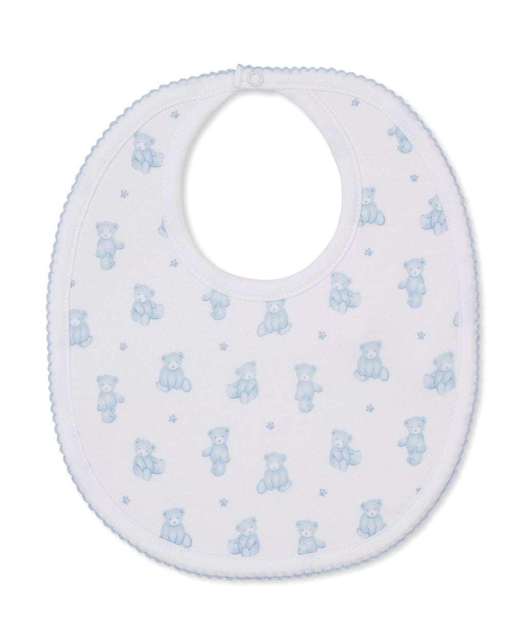 Kissy Kissy Bib - Teddy Bears, Light Blue, One Size