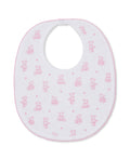 Kissy Kissy Bib - Teddy Bears, Pink, One Size