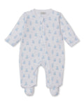 Kissy Kissy Footie w/ Zip - Teddy Bears, Light Blue, Newborn