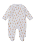 Kissy Kissy Footie w/ Zip - Teddy Bears, Tan, 0-3M