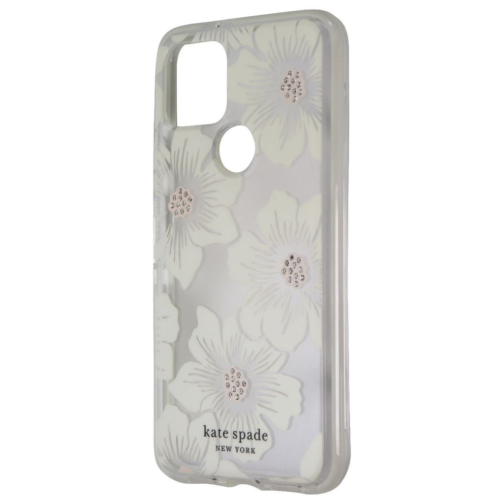 Kate Spade Defensive Hardshell Case for Google Pixel 5 - Hollyhock Floral Clear - New