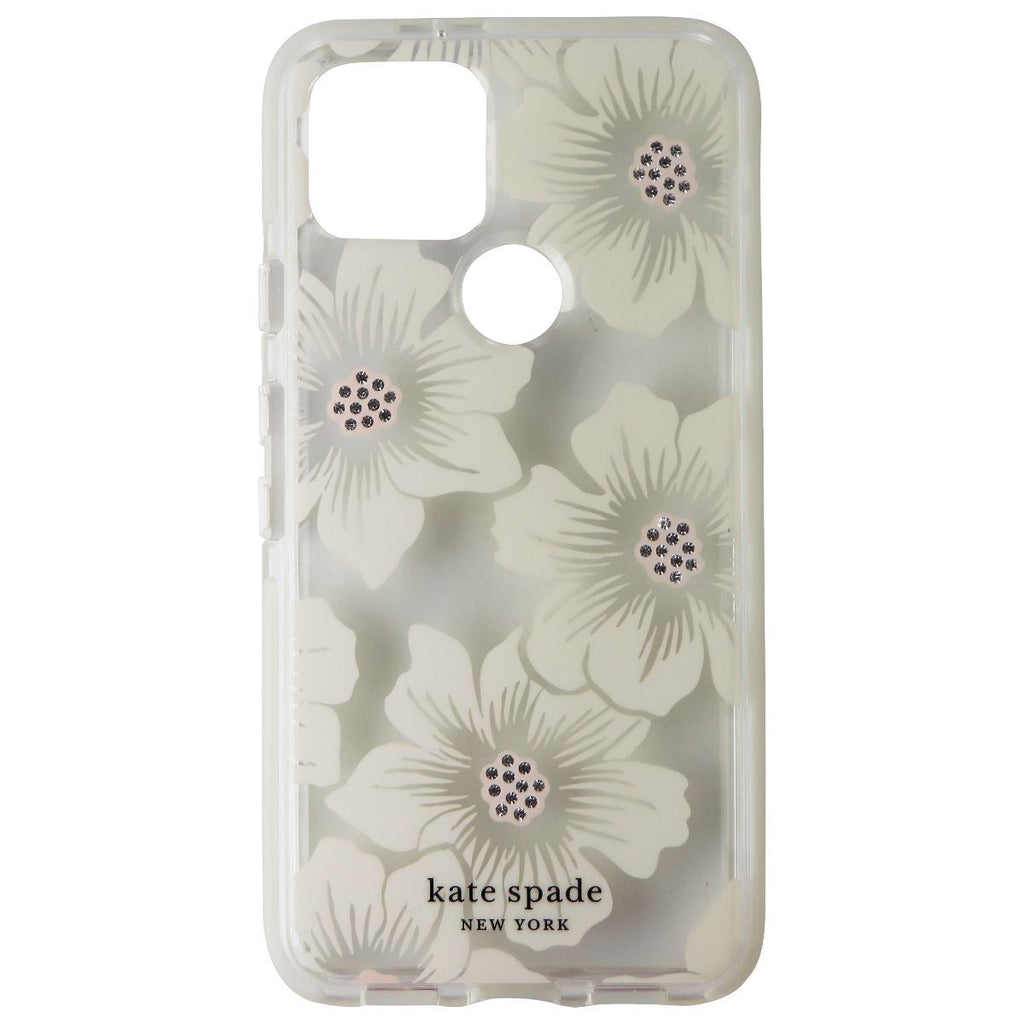 Kate Spade Defensive Hardshell Case for Google Pixel 5 - Hollyhock Floral Clear - New - Image 2