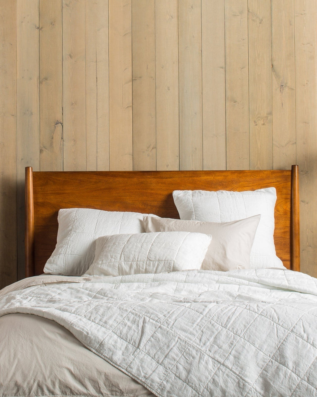 Linen Box Quilted Euro Sham (White) - Image 3