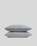 Linen Box Quilted Sham Set (Sky)