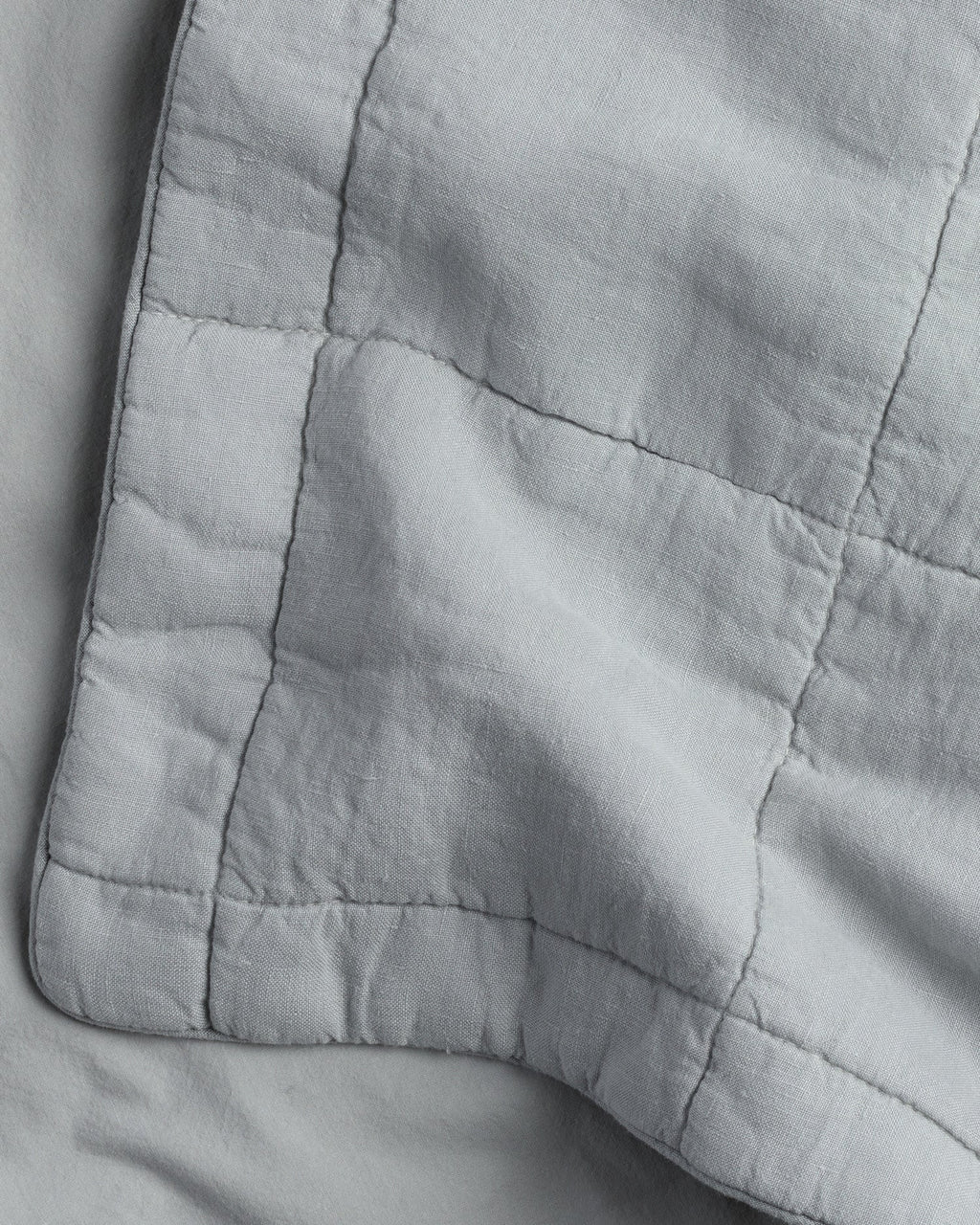 Linen Box Quilted Sham Set (Sky) - Image 3