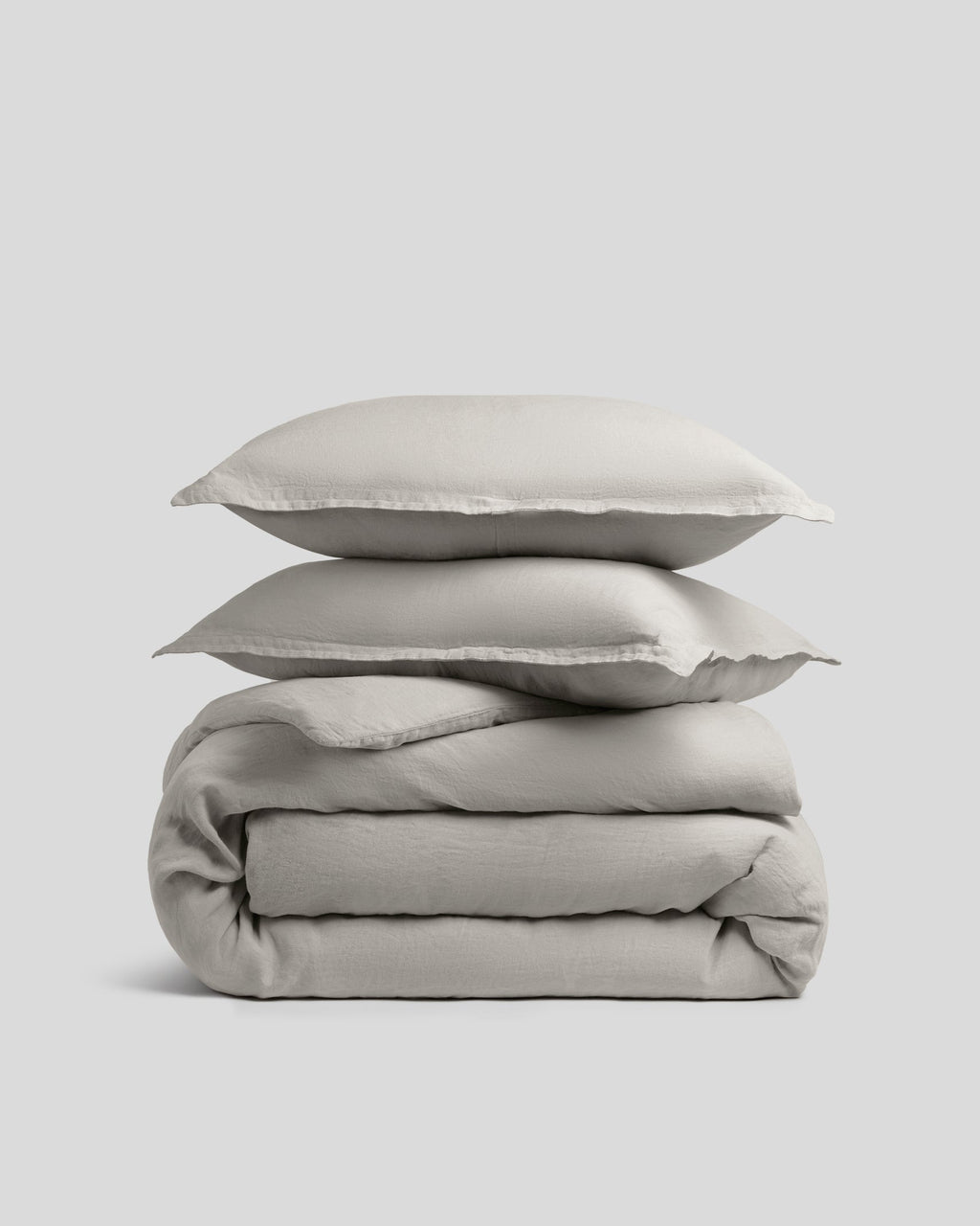 Linen Duvet Cover Set - Dove K/CK