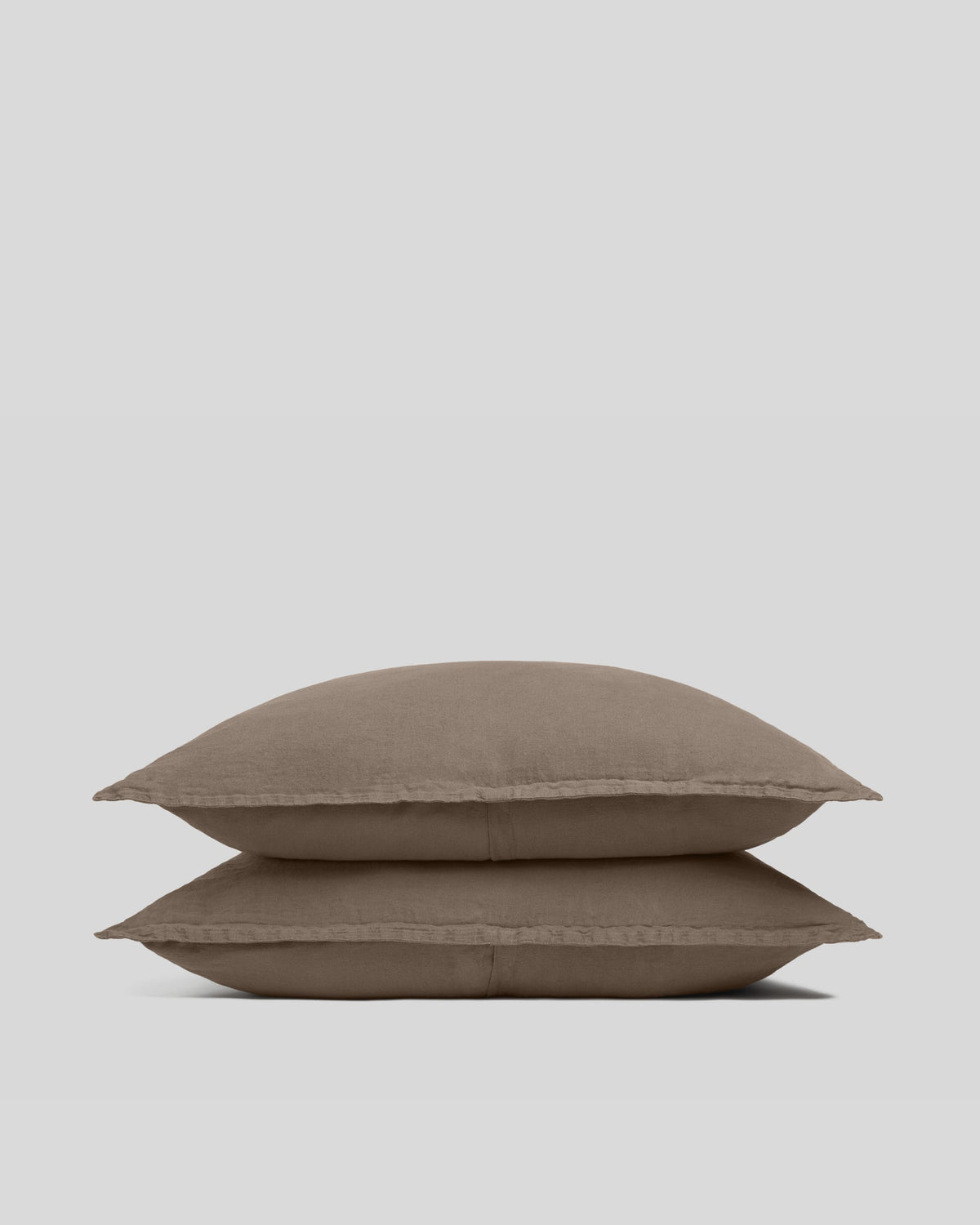 Linen Sham Set (Warm Grey)