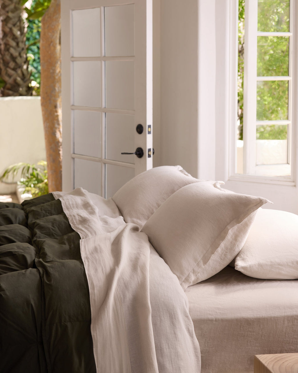 Linen Sheet Set - Bone F/Q - Image 2