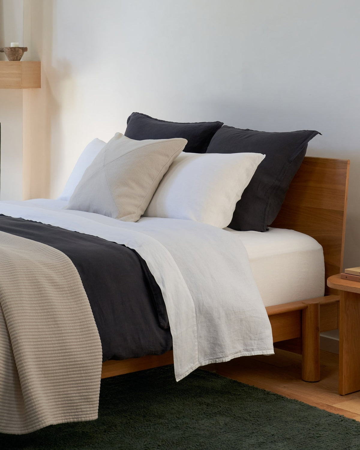 Linen Sheet Set - White K/CK - Image 2