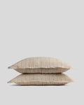 Linen Sham Set (Bone Stripe)