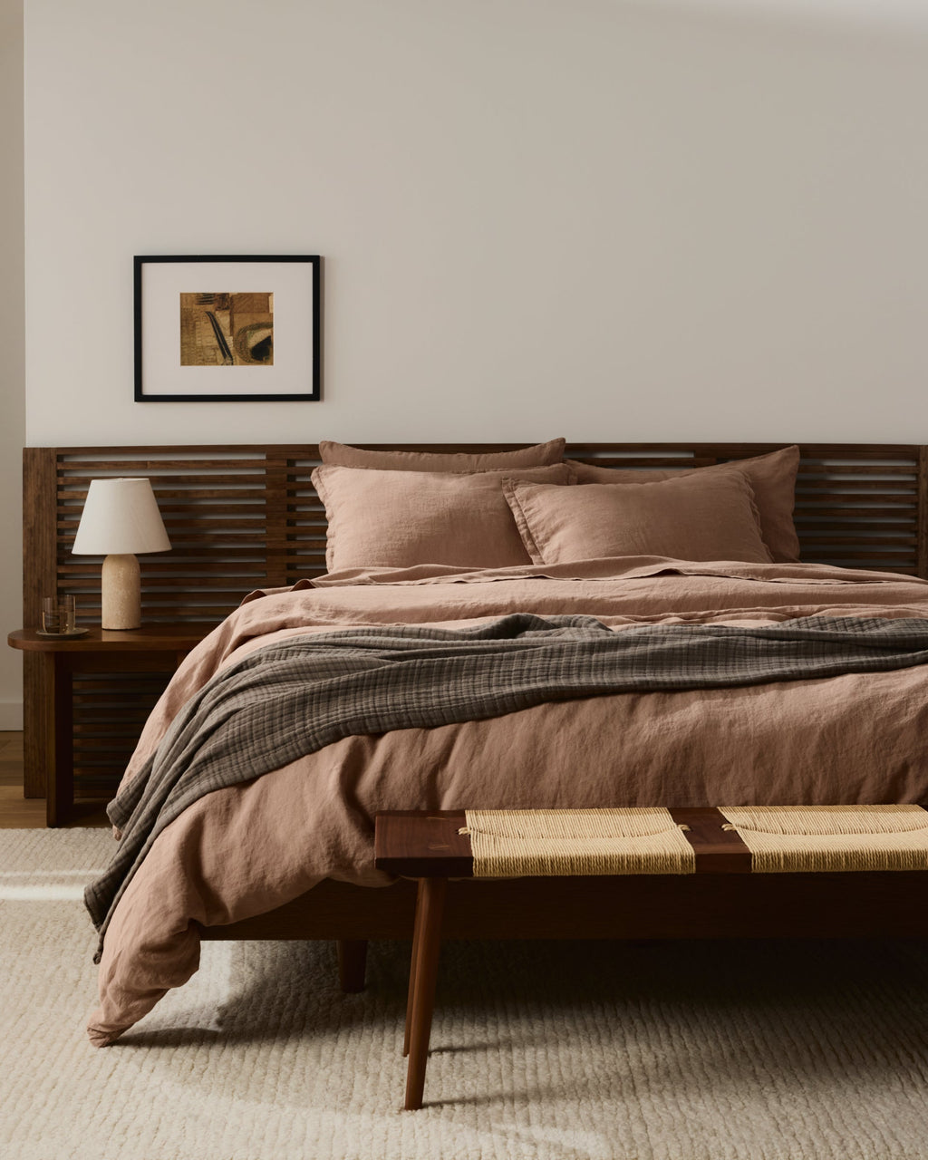 Linen Duvet Cover Set - Adobe F/Q - Image 4