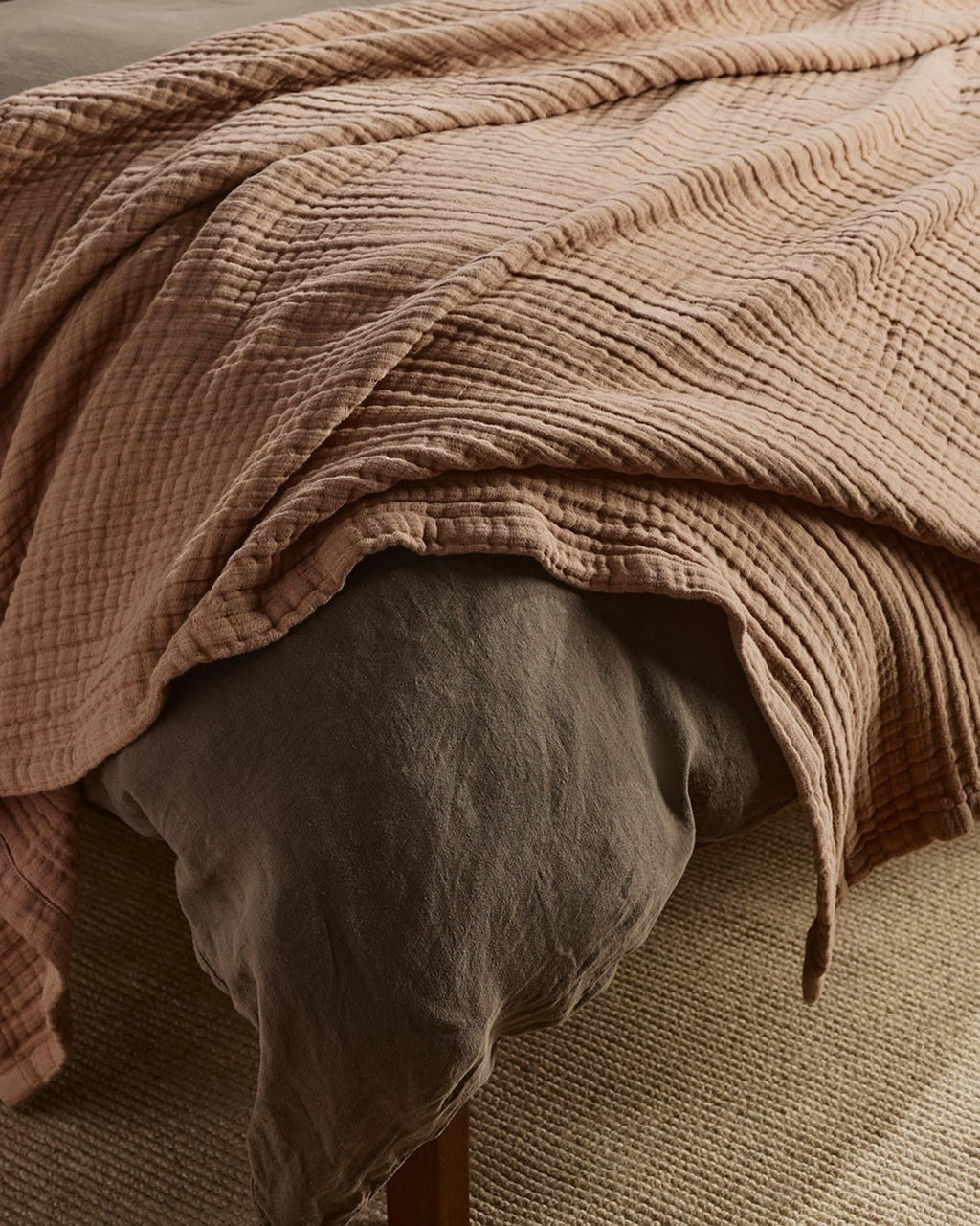 Cloud Linen Gauze Throw (Adobe) - Image 2