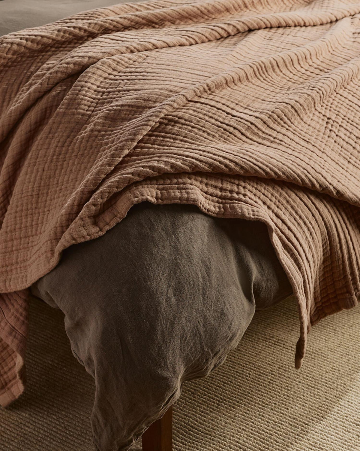 Cloud Linen Gauze Throw (Adobe) - Image 2
