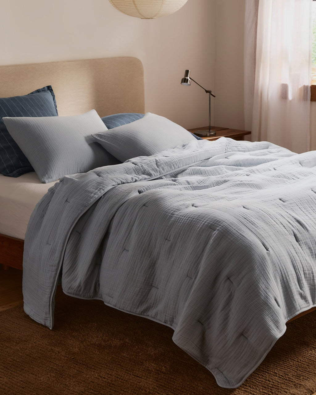 Organic Cloud Cotton Quilt (Sky) - Image 2