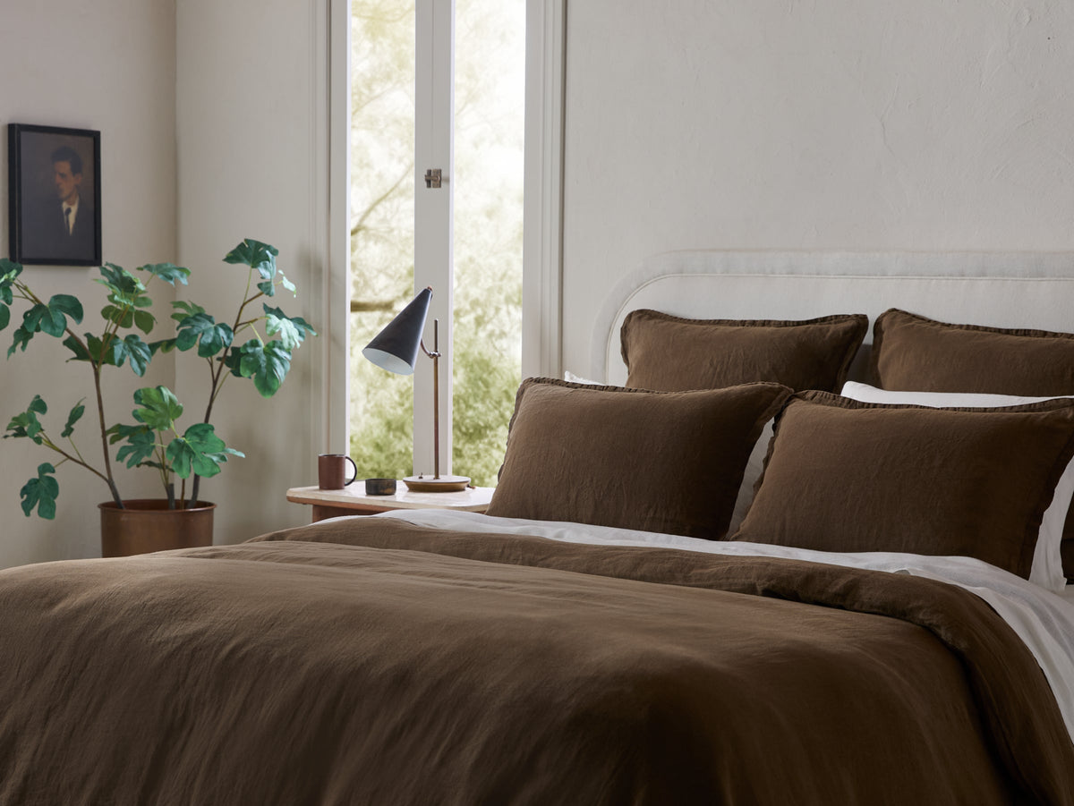 Linen Euro Sham (Java) - Image 4