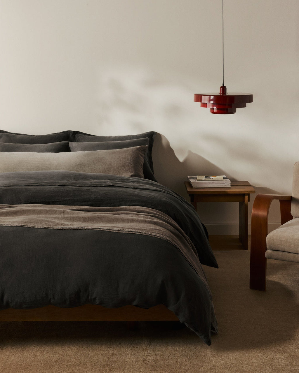 Linen Duvet Cover Set - Onyx K/CK - Image 4