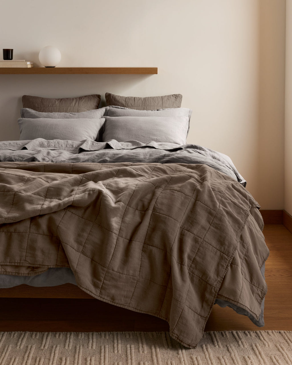 Linen Pillowcase Set (Pebble) - Image 5