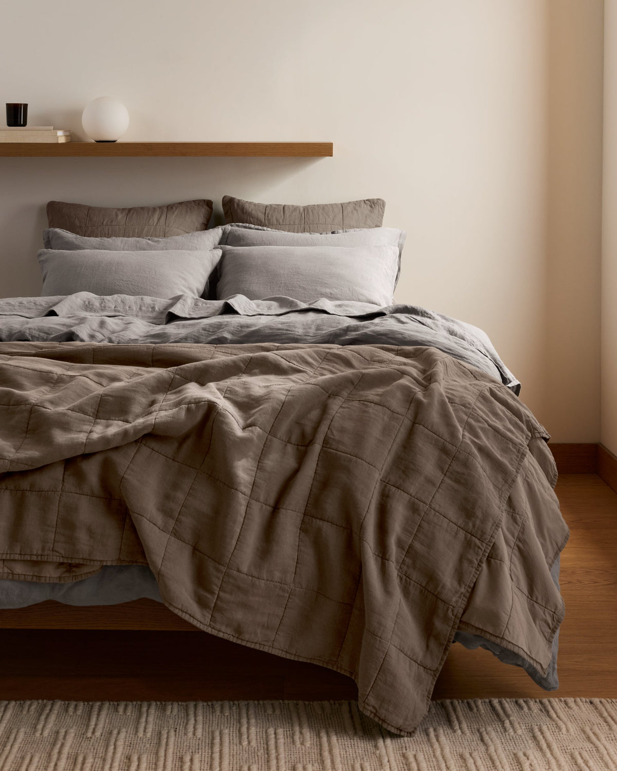 Linen Pillowcase Set (Pebble) - Image 5
