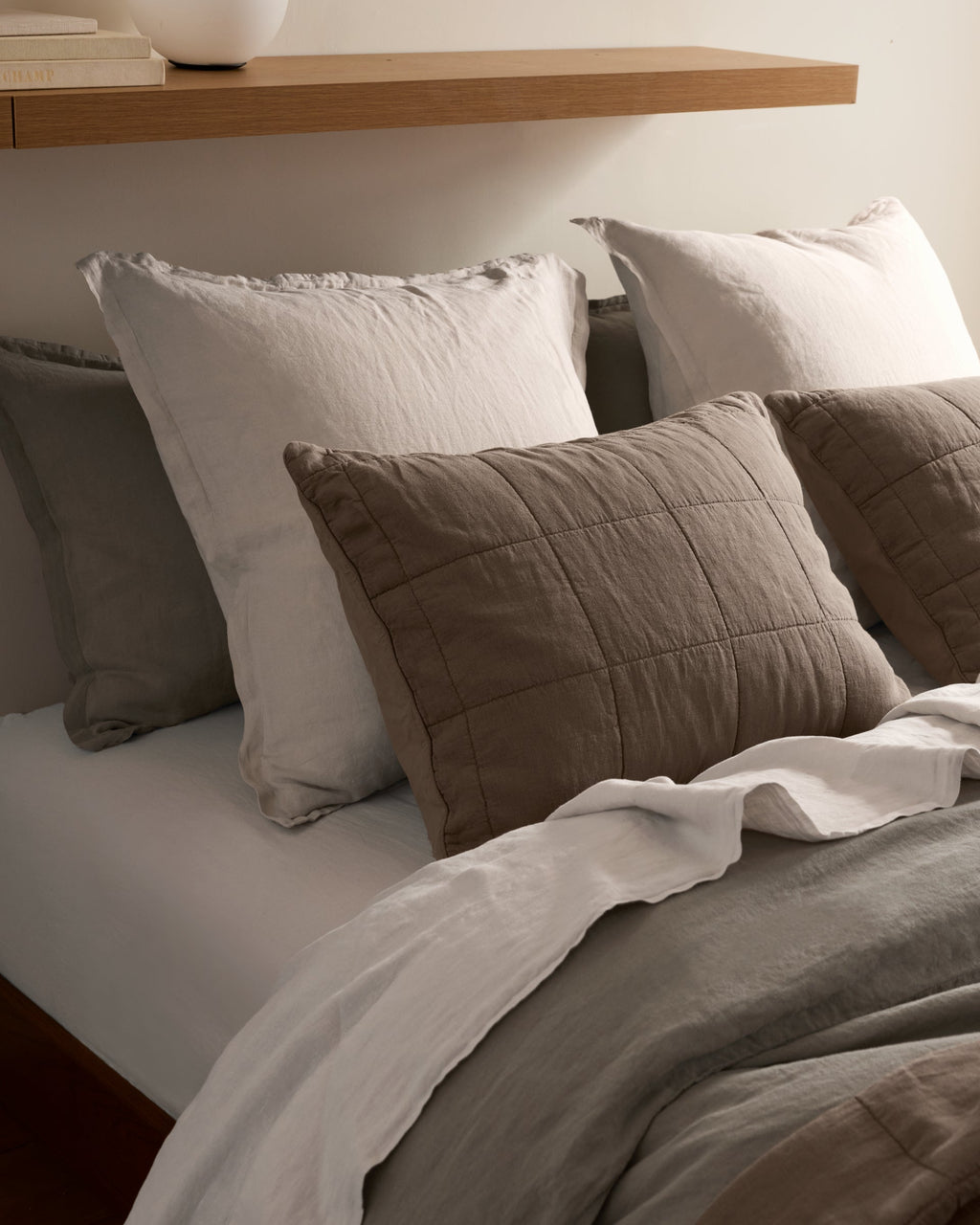 Linen Euro Sham (Dove) - Image 2