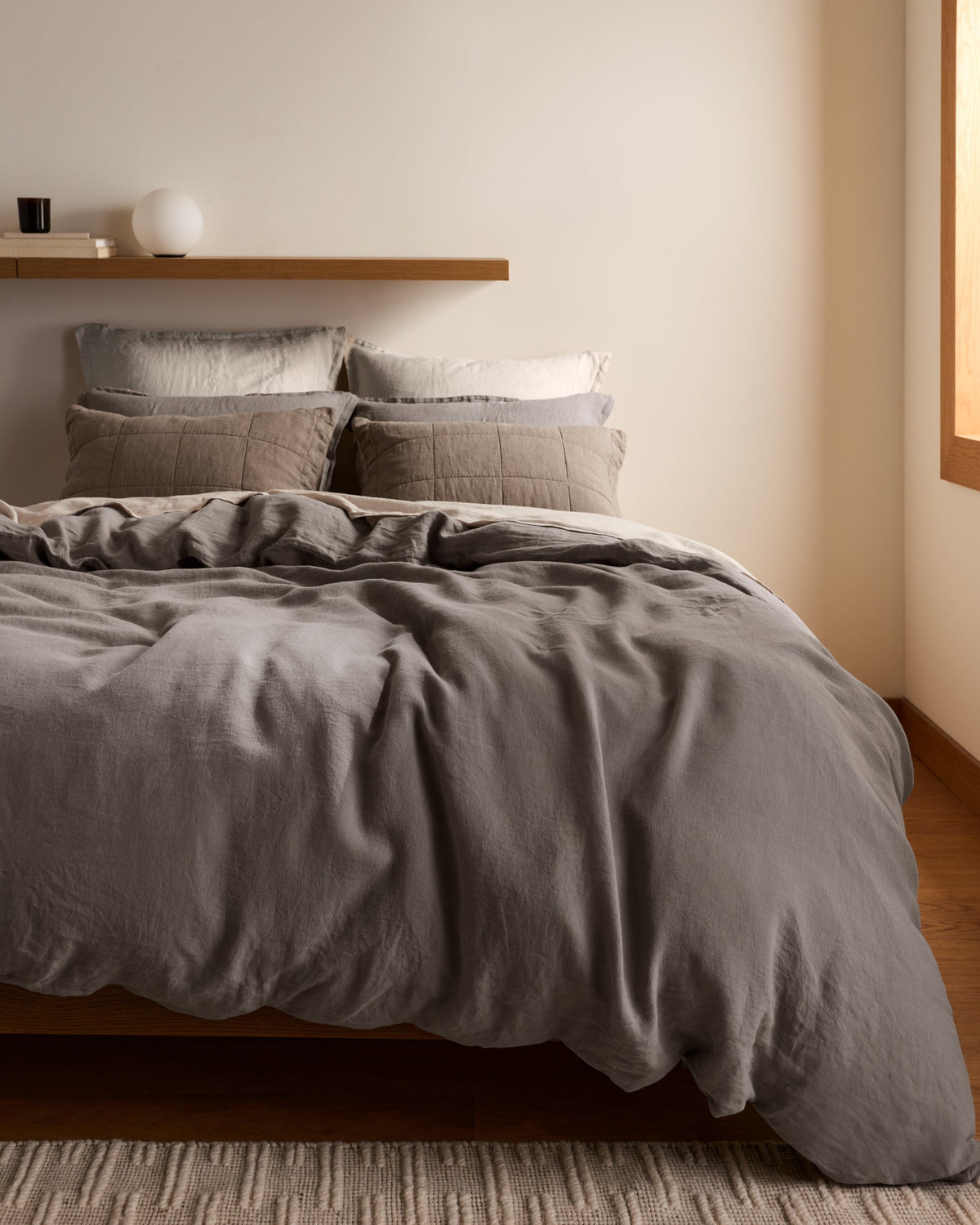 Linen Euro Sham (Dove) - Image 4