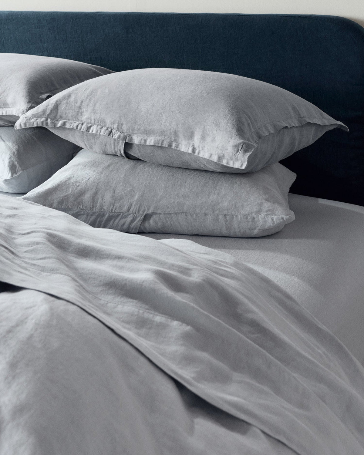 Linen Duvet Cover Set - Sky F/Q - Image 4