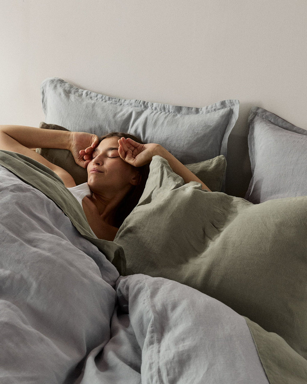 Linen Duvet Cover (Sky) - Image 6