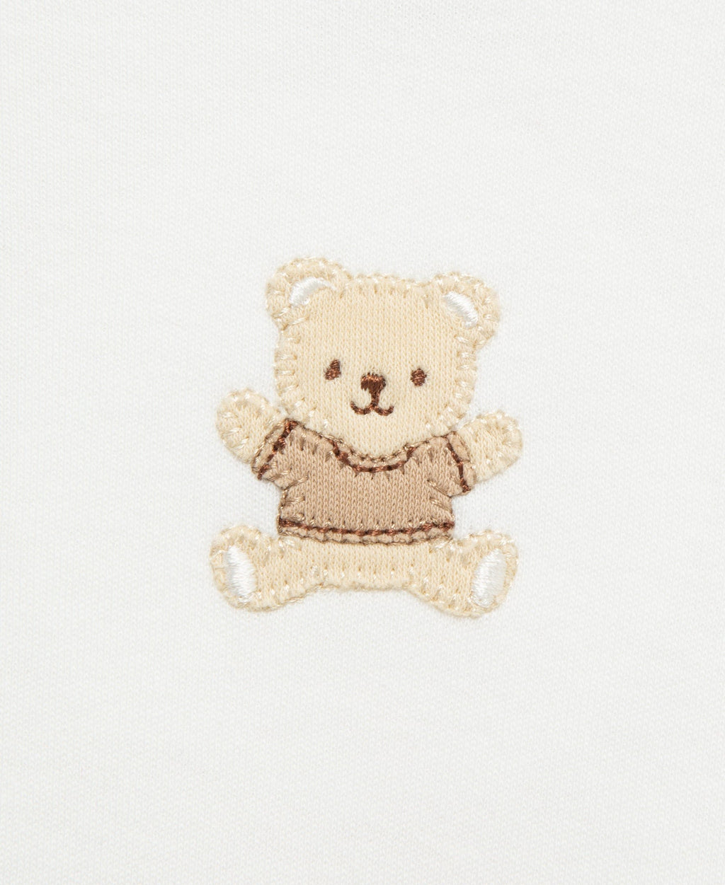 Little Me Gentle Bear Sleeper Gown and Hat - Ivory, 0-3M - Image 3