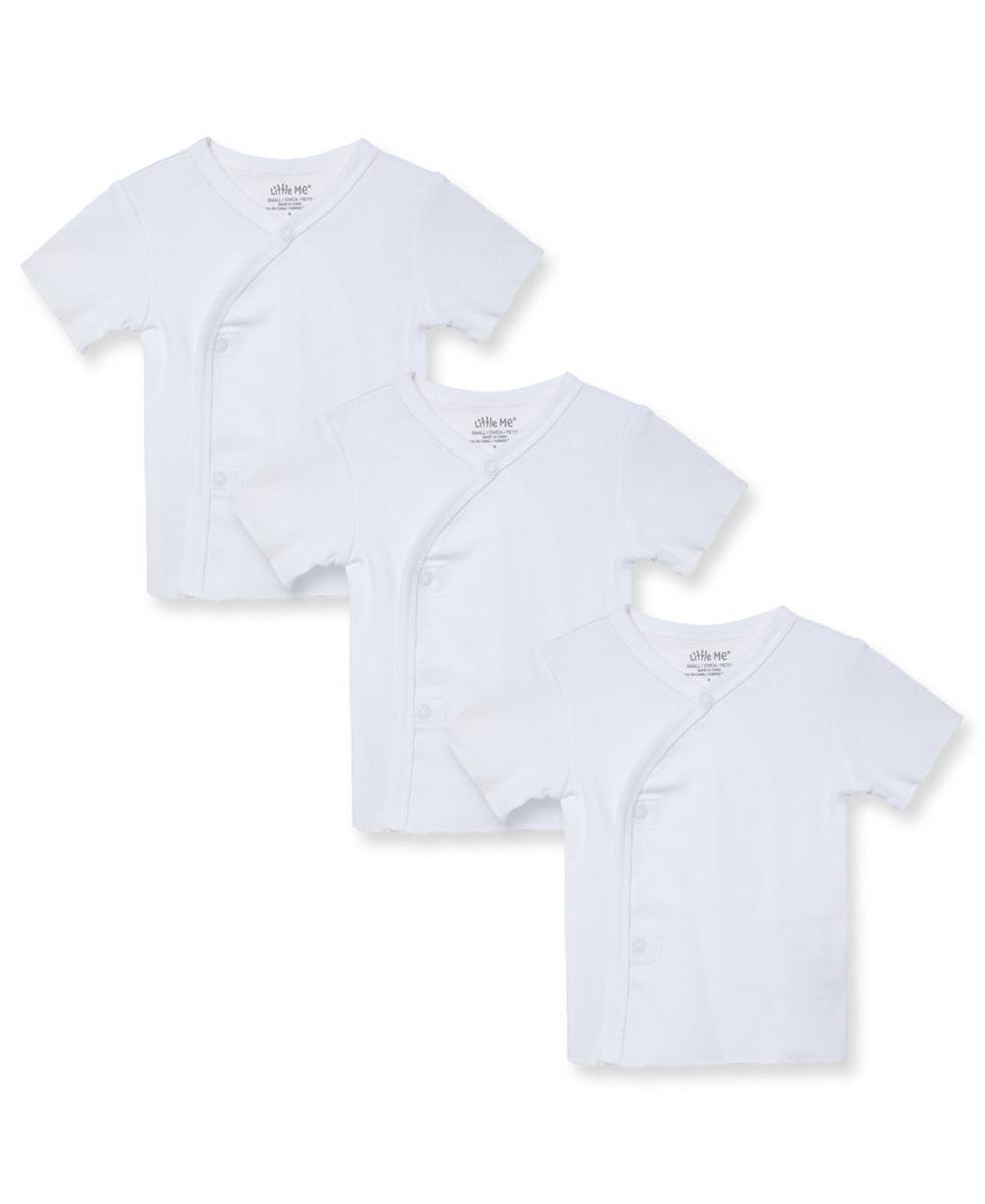 Little Me White 3-Pack T-Shirts - White, Small - Image 5