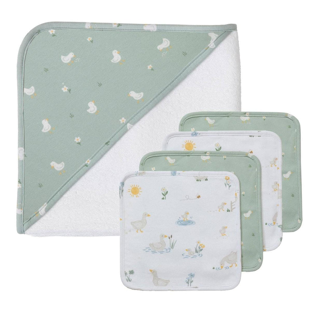 Living Textiles 5pc Bath Gift Set - Goosey Goosey - Image 4