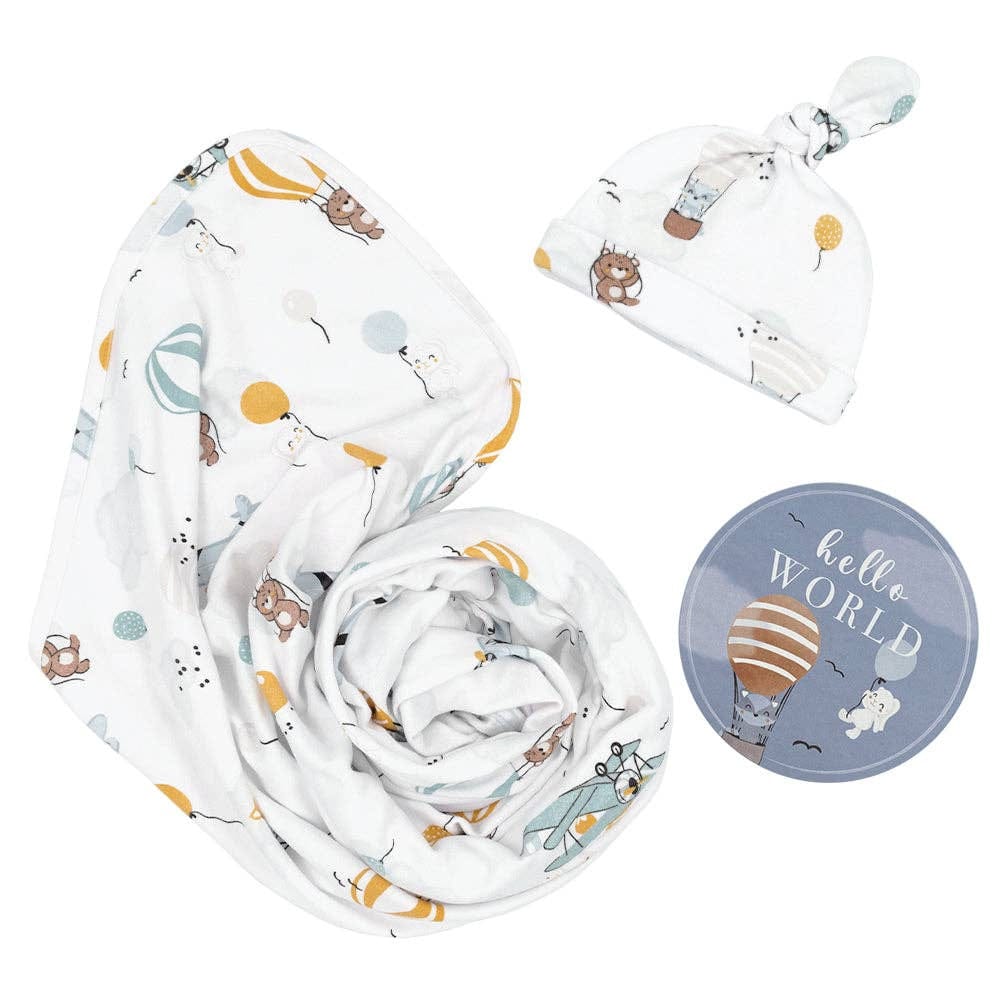 Living Textiles Hello World Gift Set - Up And Up Away - Image 2