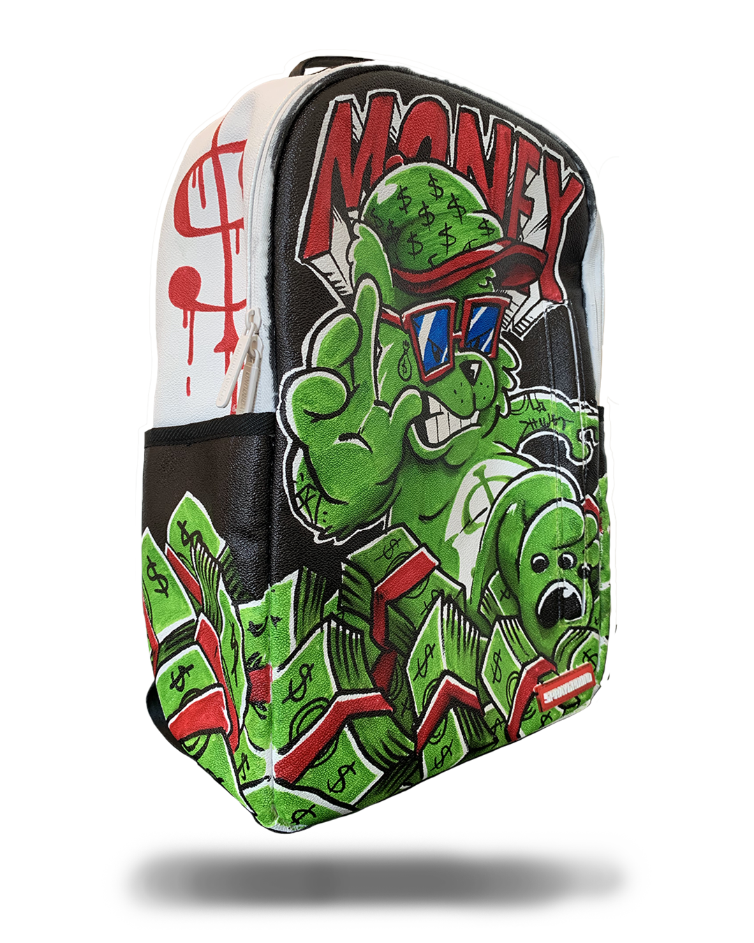 The Sprayground DIY White Backpack (Vegan Leather & Inner Money Lining) & Markers Included - Image 11