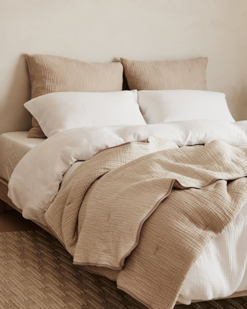 Organic Cloud Cotton Duvet Cover Set - FINAL SALE (White) - Image 4
