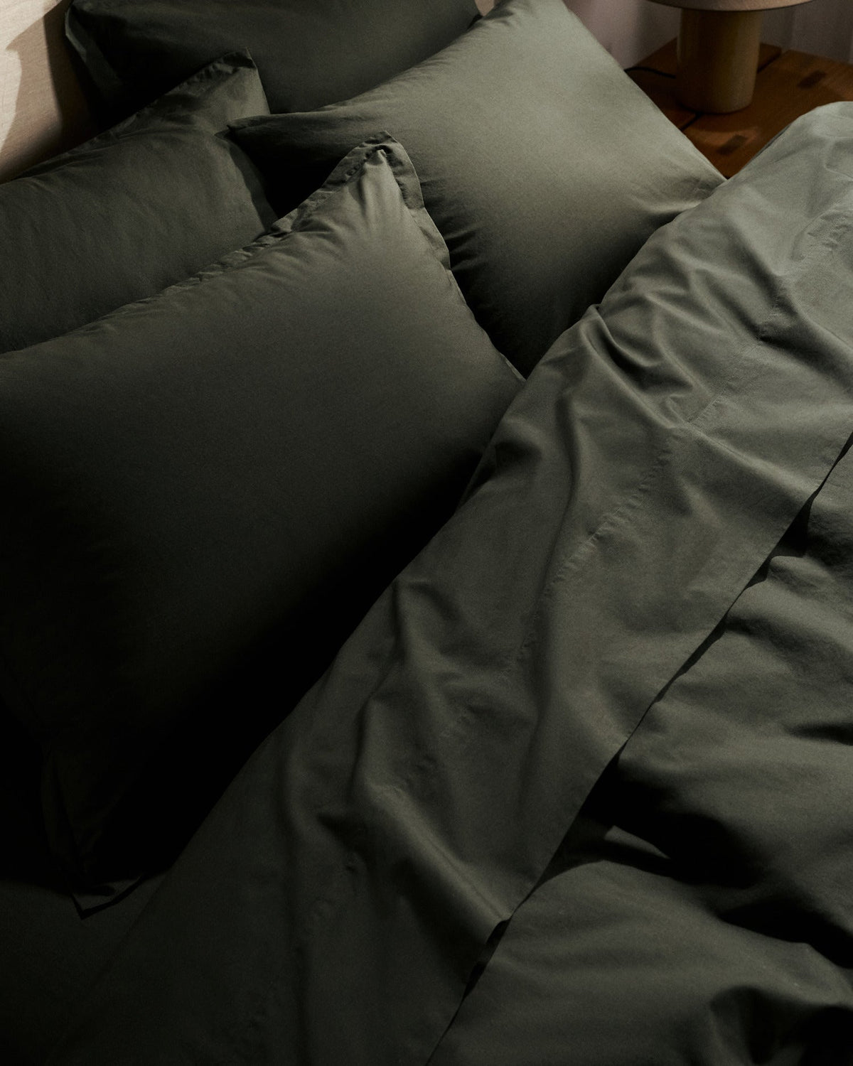 Percale Duvet Cover Set - Evergreen TW/XL - Image 4