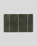 Organic Plush Tub Mat (Thyme Windowpane)