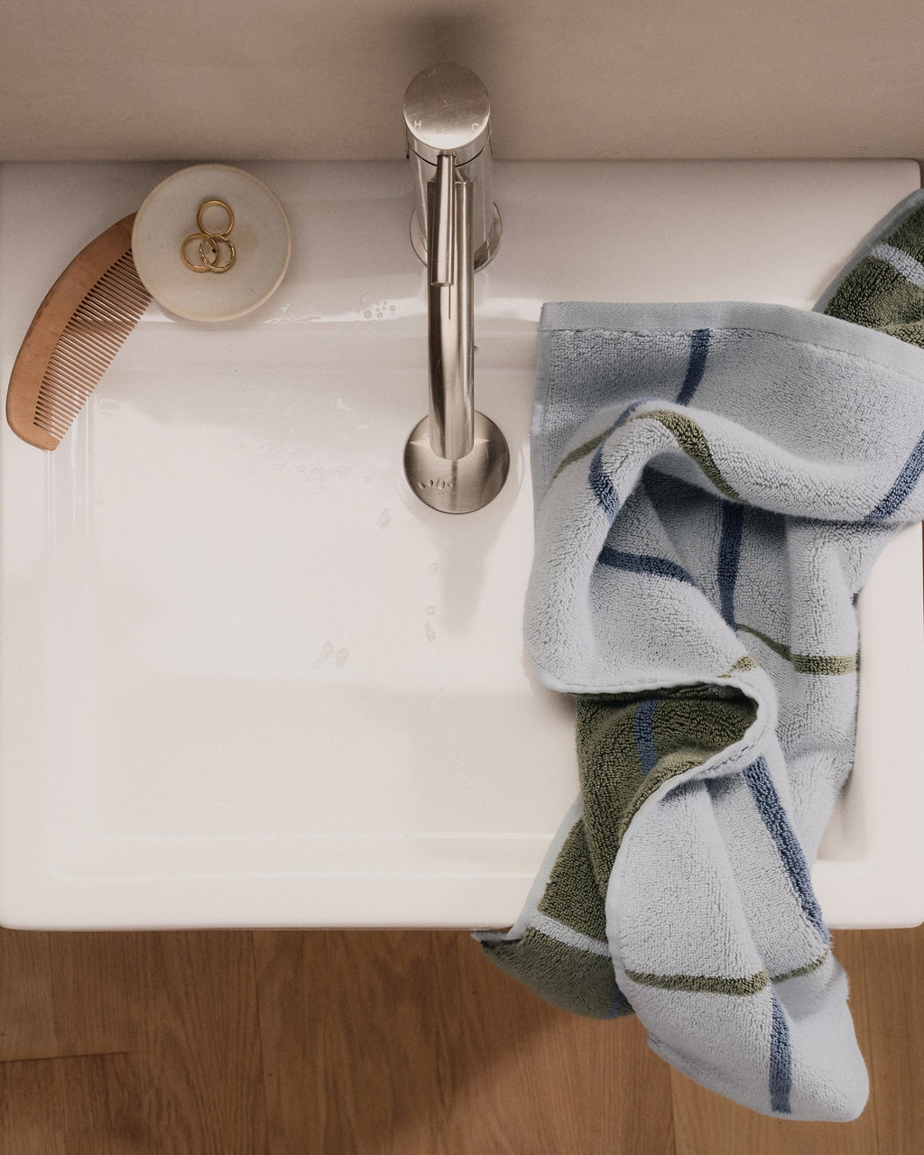 2+2 Organic Plush Bath Bundle - Thyme Windowpane - Image 4