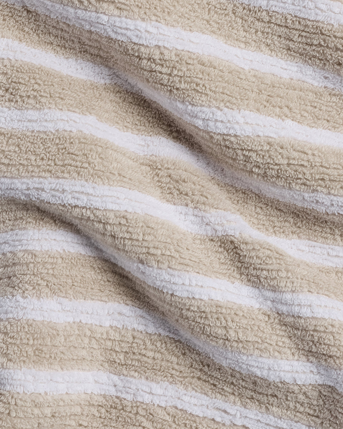 4+4 Organic Resort Stripe Bath Bundle - Bone with White - Image 3