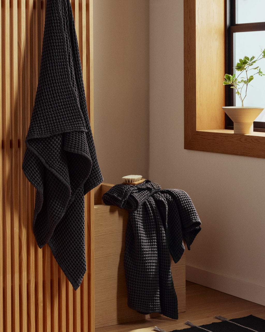 4+4 Waffle Bath Bundle - Onyx - Image 2