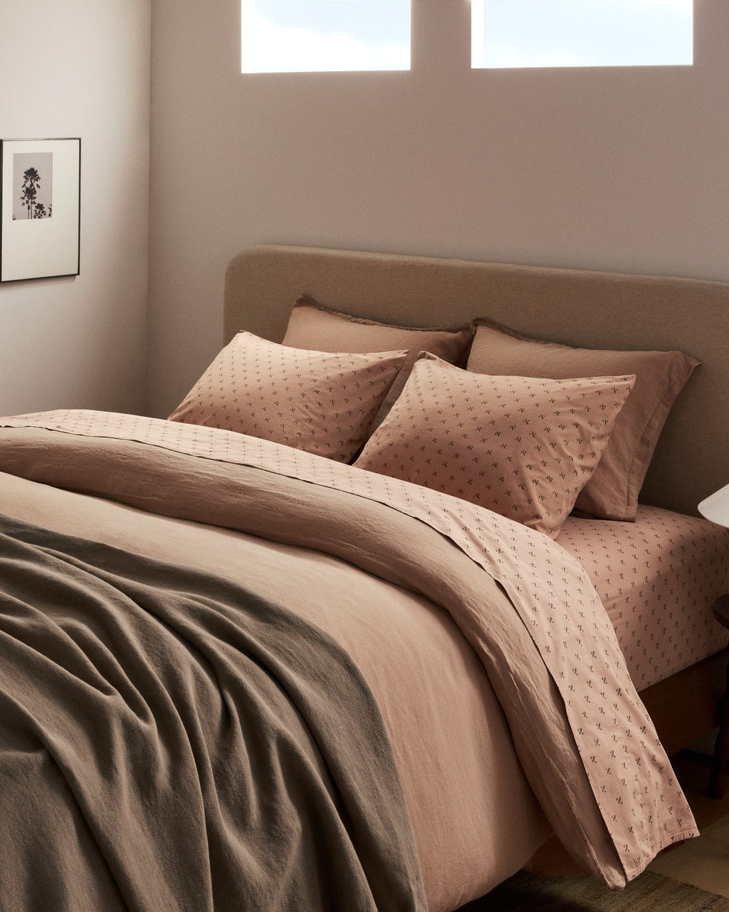Overdyed Vintage Print Sheet Set - K/CK Adobe - Image 4