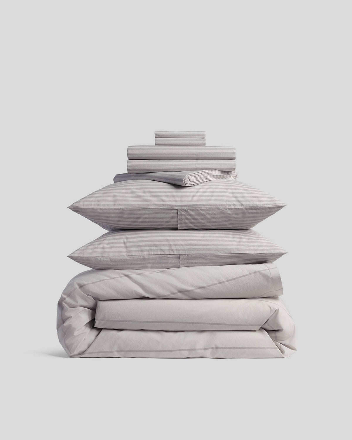 Percale Bundle - Pebble Stripe TW/XL