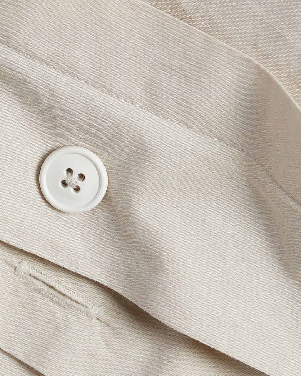 Percale Duvet Cover Set - Bone K/CK - Image 3