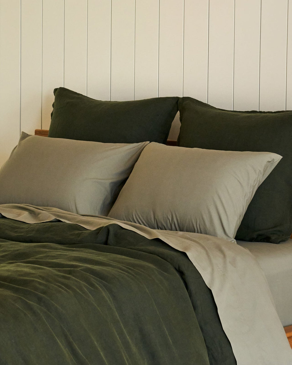 Percale Pillowcase Set (Moss) - Image 2