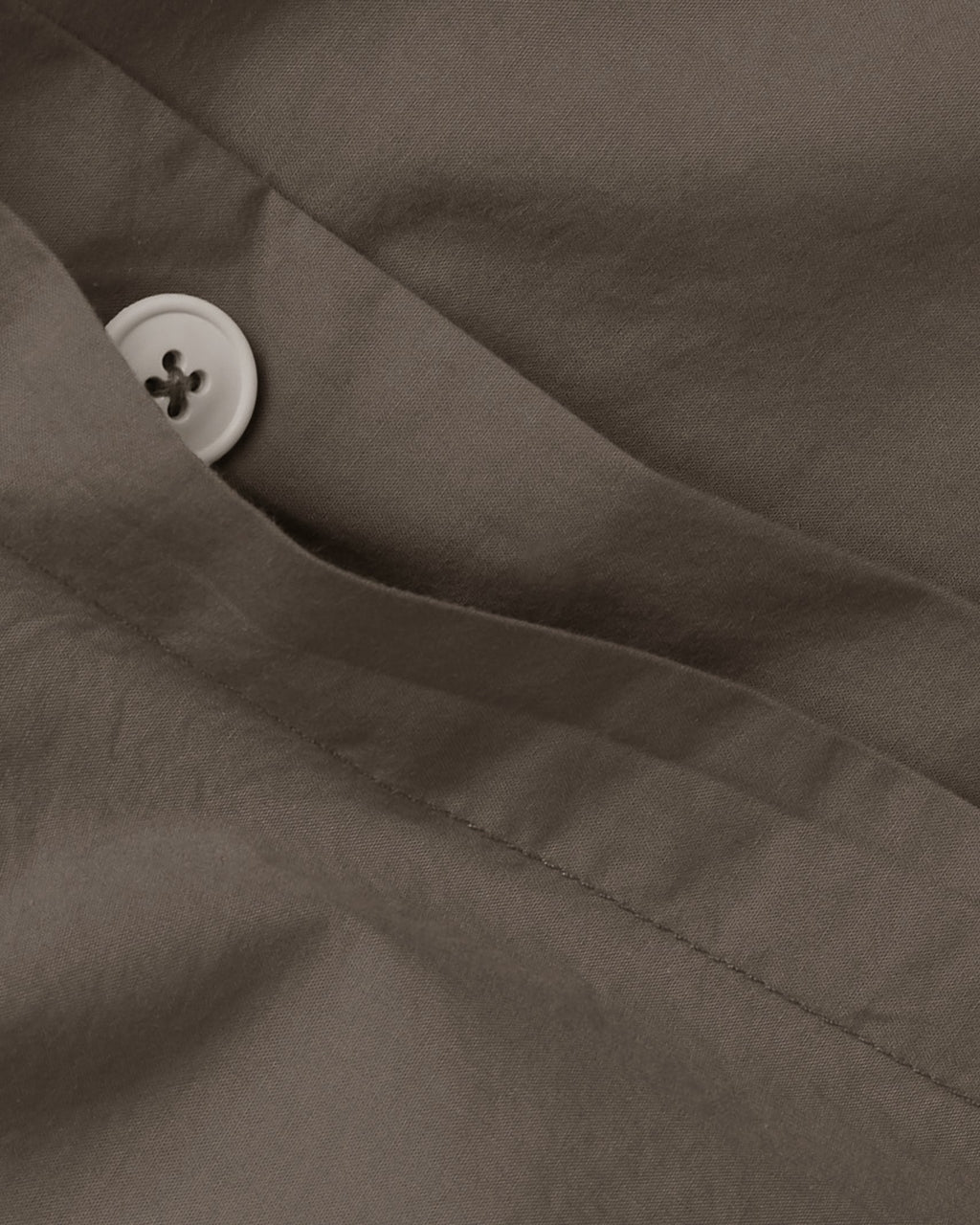 Percale Duvet Cover Set - Warm Grey K/CK - Image 3