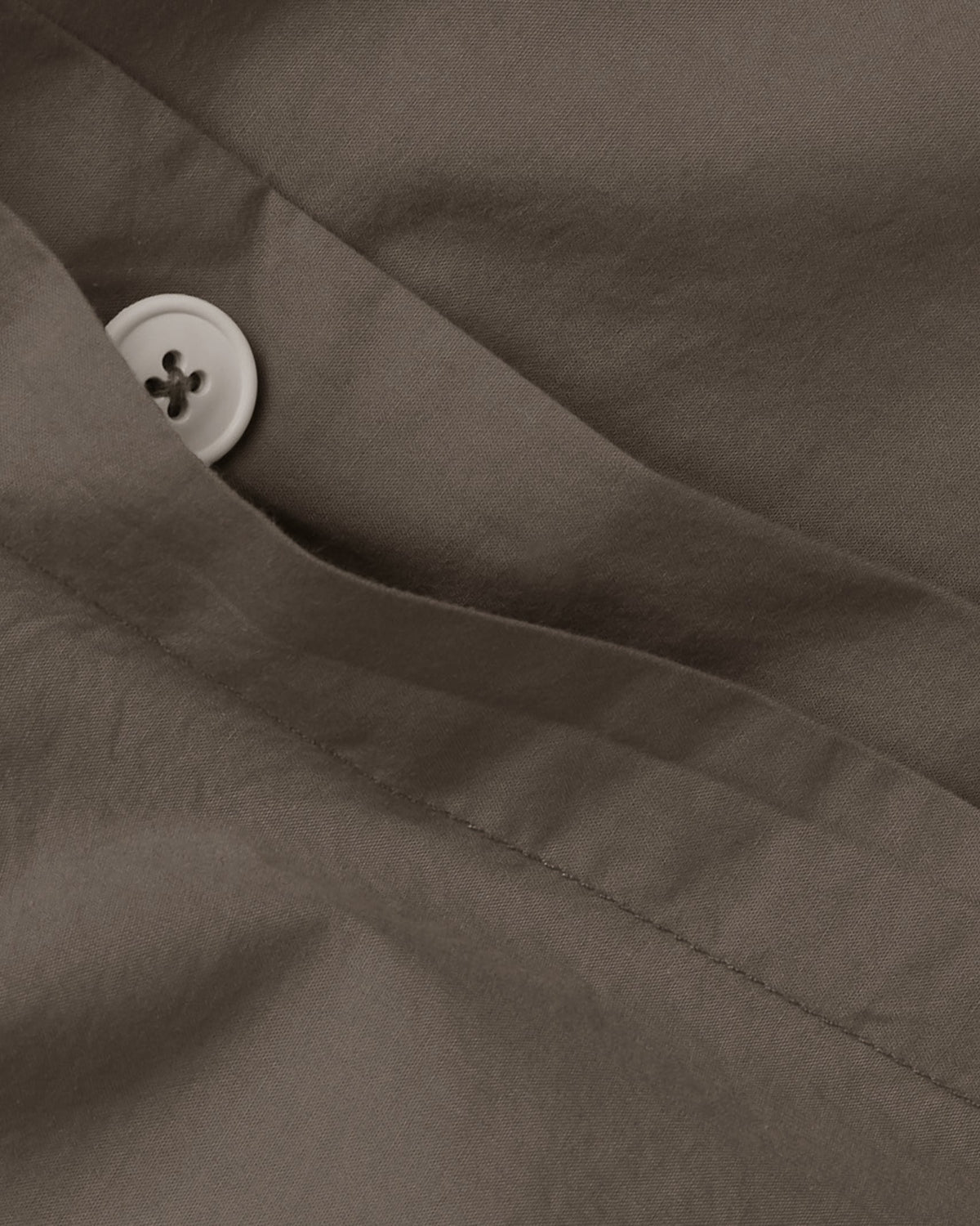 Percale Duvet Cover Set - Warm Grey K/CK - Image 3