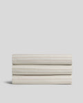 Percale Top Sheet (Bone Stripe)