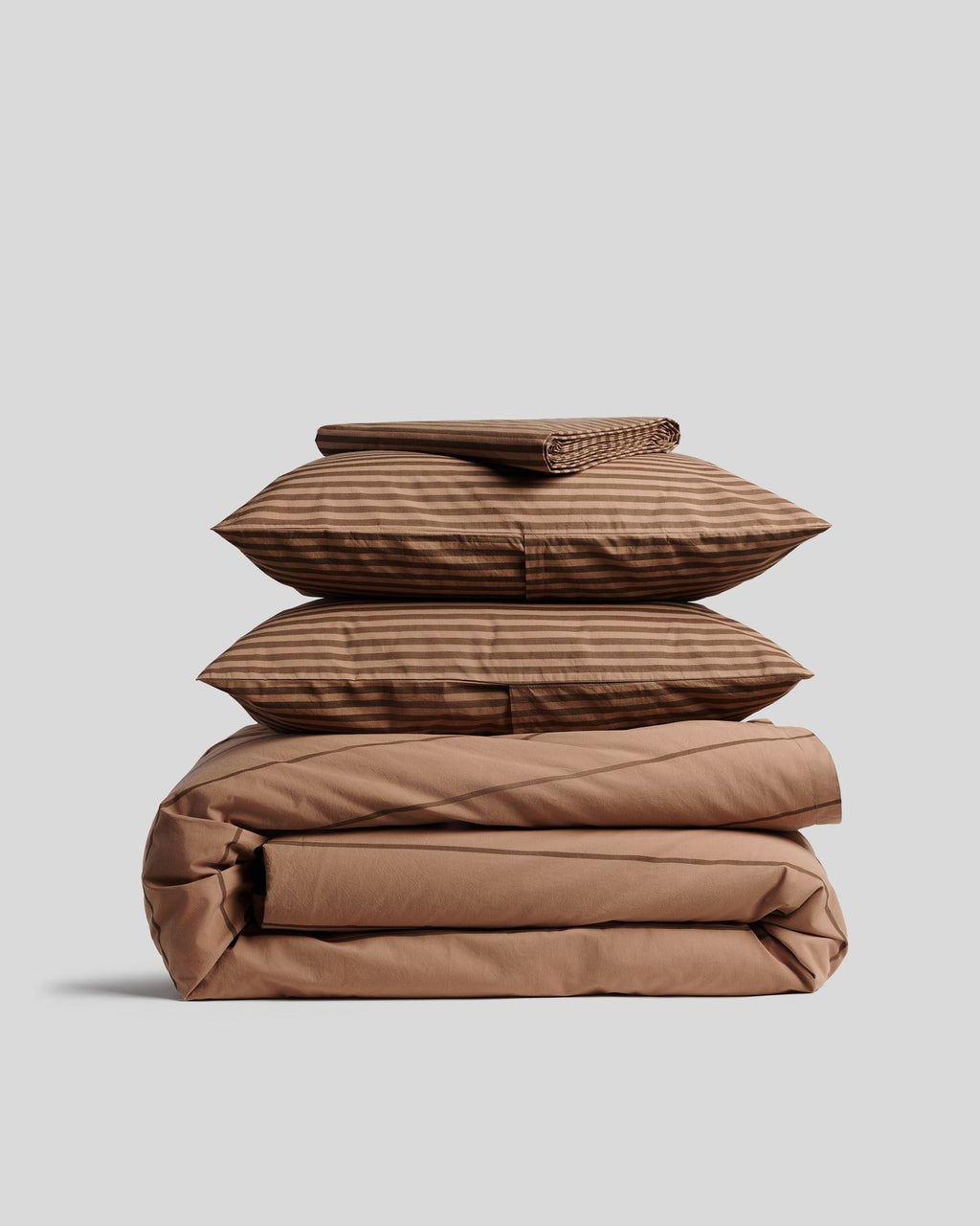 Percale Venice Set - Adobe Stripe K/CK