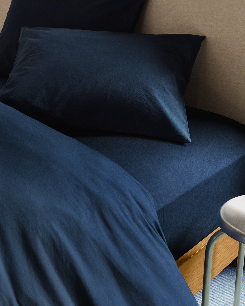 Percale Sheet Set - Ink K/CK - Image 2
