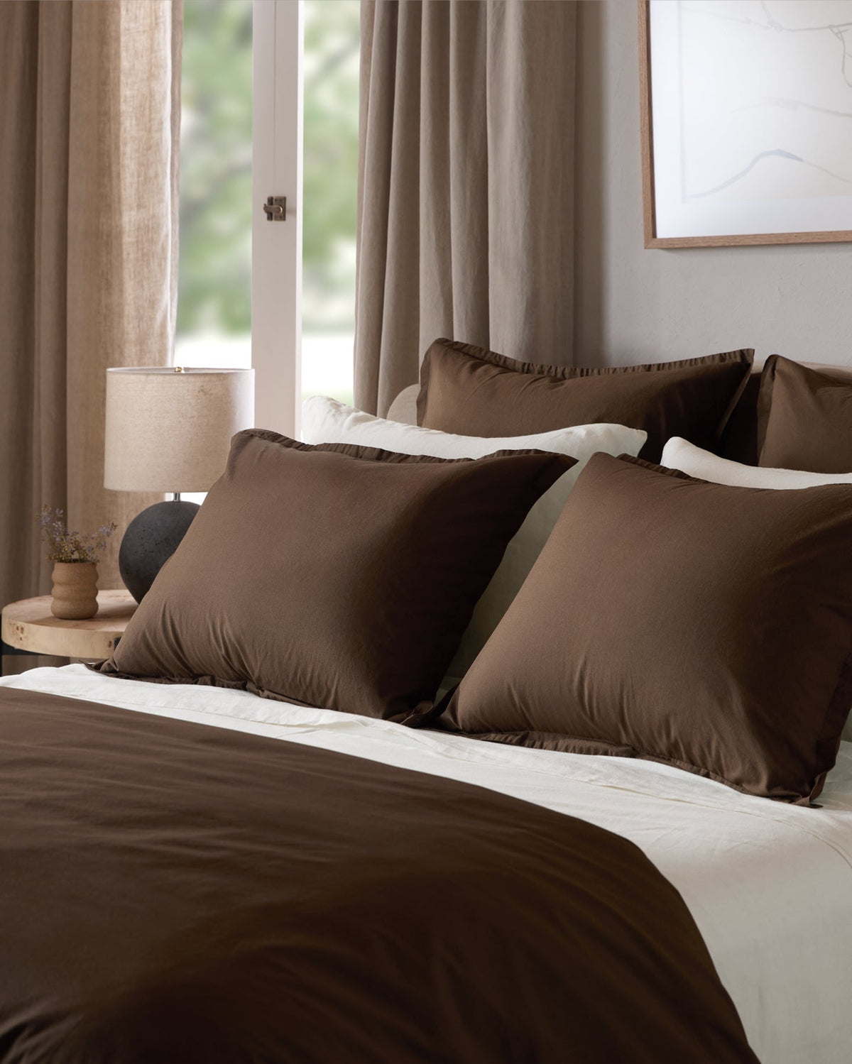 Percale Sheet Set - Java F/Q - Image 2