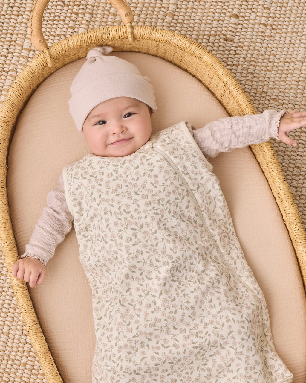 Quincy Mae Jersey Sleep Bag - Floret, 6-18M - Image 6