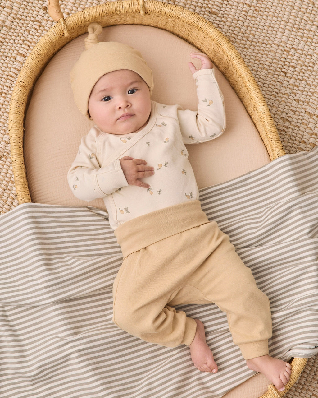 Quincy Mae Swaddle - Laurel Stripe, OS - Image 6